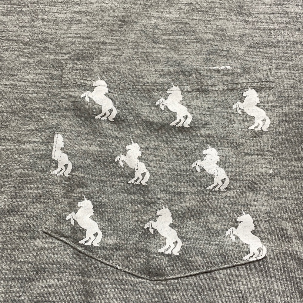 Stranded Unicorn Grey Tee Size M